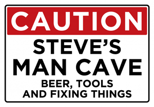 personalised man cave sign