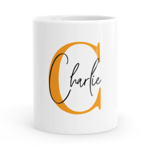 personalised alphabet c is for mug