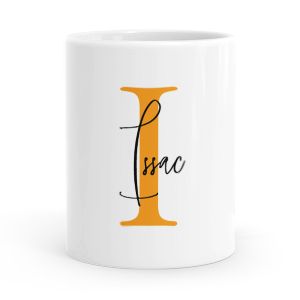 personalised alphabet i is for mug