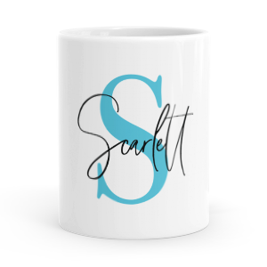 personalised alphabet s is for mug