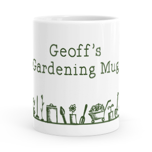 personalised gardeners mug