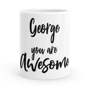 personalised you are awesome mug