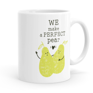 personalised we make a perfect pear mug