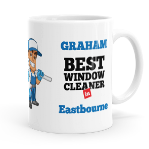 personalised best window cleaner mug