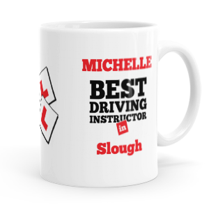 personalised best driving instructor mug