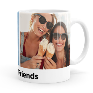 personalised upload photos with text mug