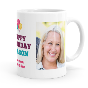 personalised happy birthday photo mug
