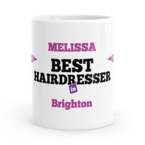 personalised best hairdresser mug