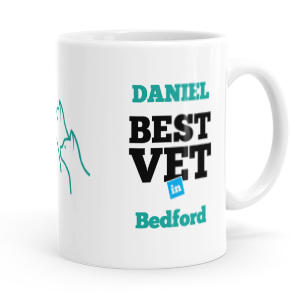 personalised best vet mug