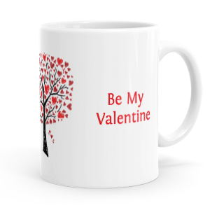 personalised tree of hearts mug