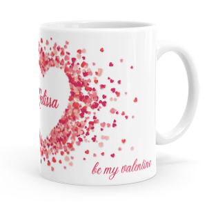 personalised be my valentine mug