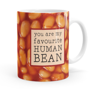 personalised you are my favourite human bean mug