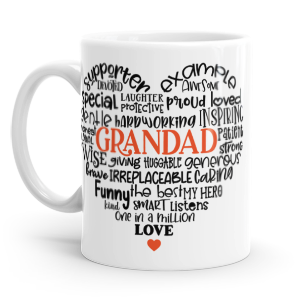 personalised best grandad ever mug