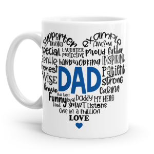 personalised best dad ever mug