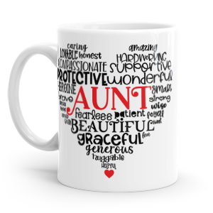 personalised best aunt ever mug