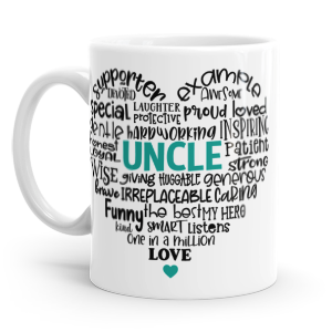 personalised best uncle ever mug