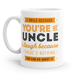 personalised you're my uncle mug