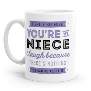 personalised you're my niece mug
