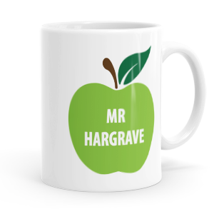 personalised best teacher apple mug