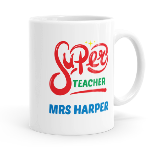 personalised super teacher mug