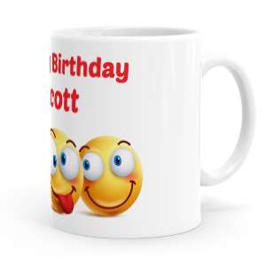 personalised emojis mug