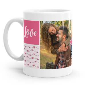 personalised love hugs and kisses mug