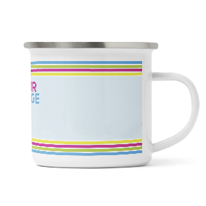 upload artwork panoramic promotional enamel mugs