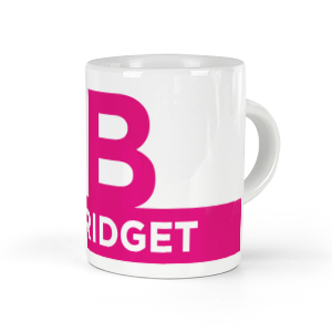 personalised letter b espresso cup