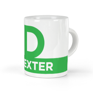personalised letter d espresso cup