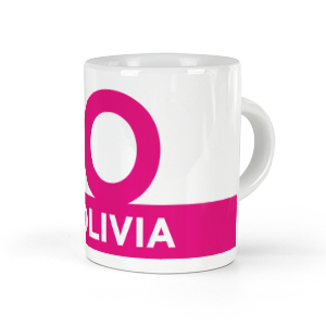 personalised letter o espresso cup