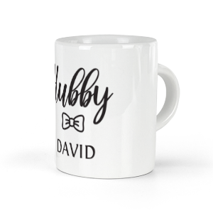 personalised hubby espresso cup