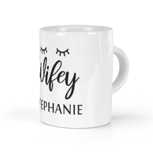 personalised wifey espresso cup