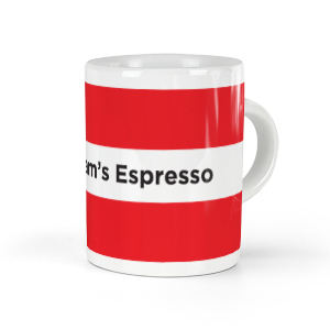 personalised bold stripes espresso cup