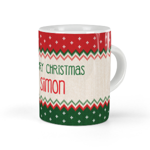 personalised christmas jumper espresso cup