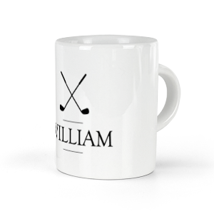 personalised golf espresso cup