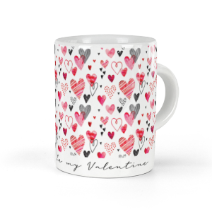 personalised valentine hearts espresso cup
