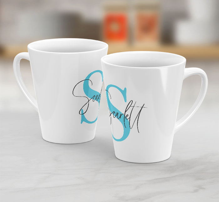 Personalised Alphabet S is for Latte Mug | Personalise Online With Fast ...