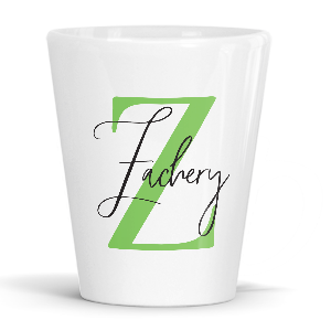 personalised alphabet z is for latte mug