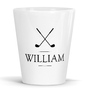 personalised golf latte mug