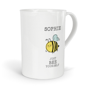 personalised just bee yourself fine bone china mug