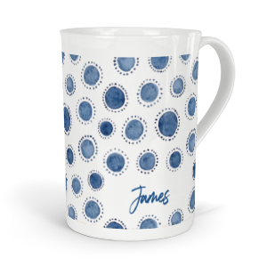personalised indigo sun fine bone china mug
