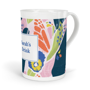 personalised verdant butterfly pea flower tea fine bone china mug