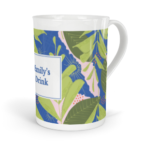 personalised verdant peppermint tea fine bone china mug