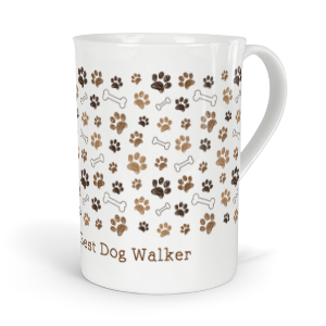 personalised paw prints fine bone china mug