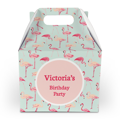 flamingos party boxes