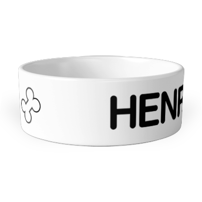personalised outline dog pet bowl