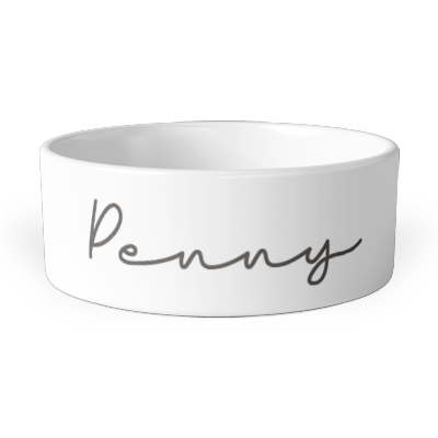 personalised abstract dog pet bowl