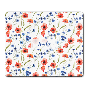 personalised poppies placemats