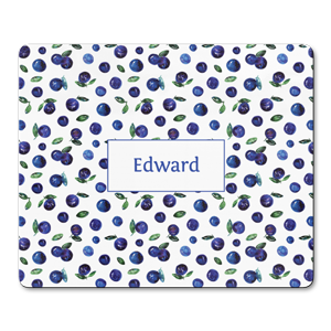 personalised very berry blueberries placemats