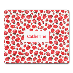 personalised very berry raspberries placemats